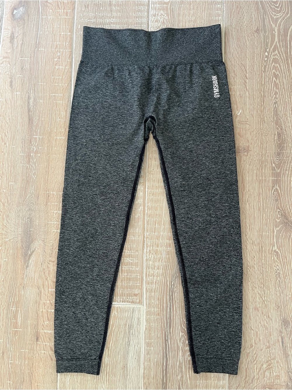 Gymshark High-Waist Heather Grey Charcoal Seamless Leggings